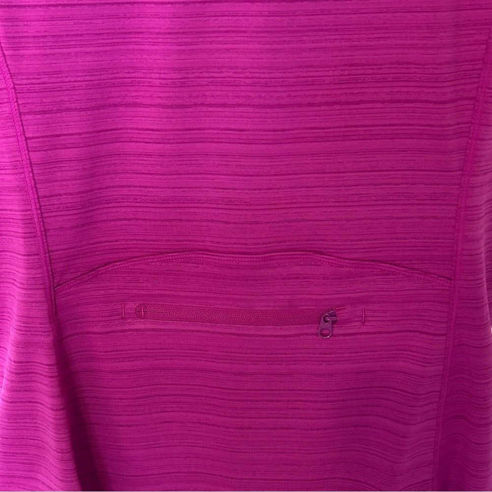 Athleta Pacifica Contoured Quarter Zip Tank UPF - Magenta Sz Medium NWT - Picture 8 of 8